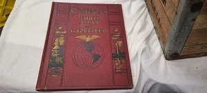 Vintage 1936 Collier's World Atlas and Gazetteer Hardcover Book - Imagen 1 de 10
