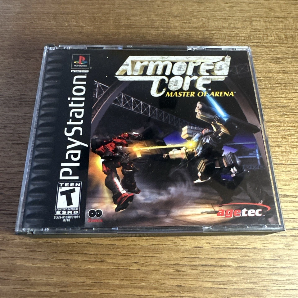 Armored Core: Master of Arena (Sony PlayStation, 2000) CIB RARE 2 Disc - Image 1 of 3