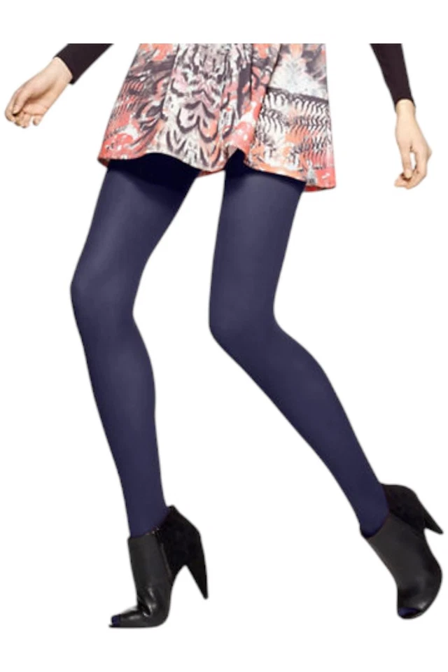 HUE Women's Opaque Sheer to Waist Opaque Tight Navy - Image 1 of 1