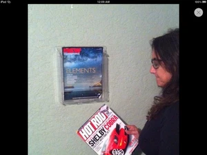 Farboptik Einzeltasche Magazin Literatur Präsentationsständer Acryl Wandhalterung - Bild 1 von 3