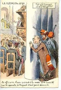 CP 02 AISNE - LAON - CARTE HUMORISTIQUE (et historique) TIREE A 50 exemplaires - Picture 1 of 1