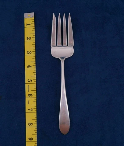 S. Kirk and Sons Large Wadefield Sterling Silver Serving Fork - Free Shipping US Cover
