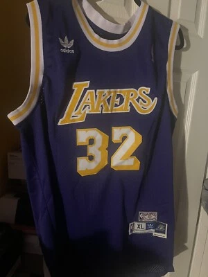 Authentic Magic Johnson 32 Lakers Basketball Jersey PSA/DNA signed Autographed  - Image 1 of 4