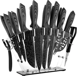 Knife Set, Kitchen Knife Set,Knife Block Set, Chef Knife Set with Block - Picture 1 of 7