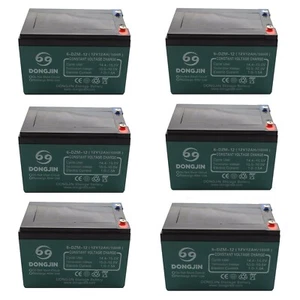 6x 12V 12Ah  6-DZF-12 6-DZM-12 Battery for Mobility Scooter E Bike ATV Dirt bike - Picture 1 of 6