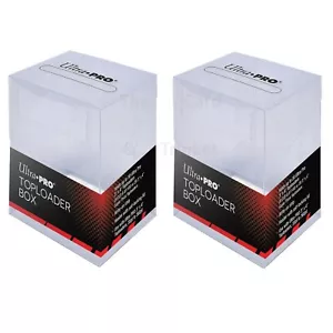 2x Ultra PRO Toploader Box Card Storage Top Loader Holder - Picture 1 of 6
