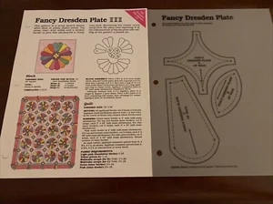 Spinning Spools Fancy Dresden Plate Quilt Template Pattern Georgia Bonesteel - Picture 1 of 2