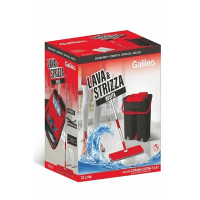 Mop Lava E Strizza LAVAPAVIMENTI 12 L Con Secchio - Immagine 1 di 3