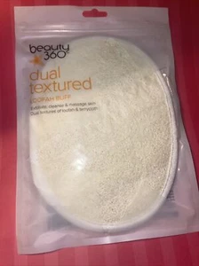 Beauty 360 Dual Textured Loofah Buff, Exfoliates, Cleanses & Massages Skin - Picture 1 of 2