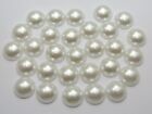 100 perles à dos plat demi perle 12 mm (1/2") album cabachon choix de couleur