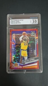2023-24 DONRUSS OPTIC LeBron JAMES NO.65 RED WCG 10 ≈ PSA 10 - Picture 1 of 2
