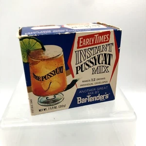 EARLY TIMES INSTANT PUSSYCAT MIX 1969 - Box Only - Picture 1 of 6