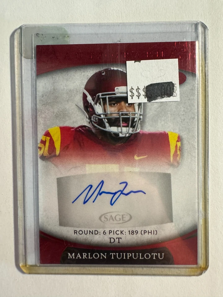 K224,216 - 2021 SAGE Aspire Red #ASP129 Marlon Tuipulotu Auto - Image 1 of 1