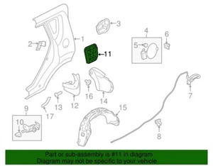( 1 ) GENUINE KIA 97510-2K000 Grille Assembly-Air Extractor, LH/RH - Picture 1 of 2