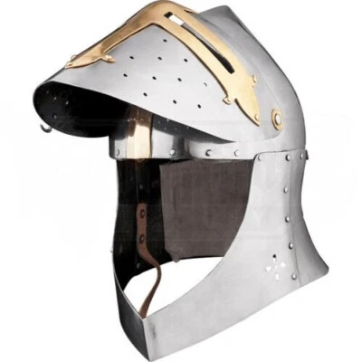 Casco Templario Cruzado Medieval | Casco Caballero Acero | Casco Cruzado Mejor Foto 1 de 4