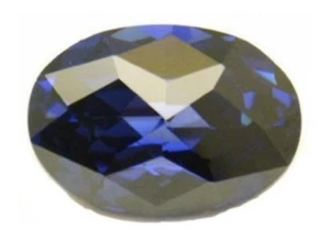 TANZANITA HECHA POR EL HOMBRE 10 x 8 mm corte ovalado tablero superior hermoso color azul - Imagen 1 de 1
