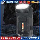 Keychain Flashlight Rechargeable EDC Flashlight 1200 Lumens Work Light (Black)