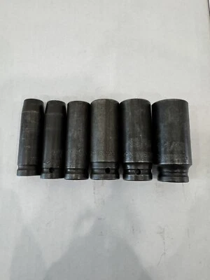 Husky 1/2 in. Drive SAE Deep Impact Socket - 6 Piece  - 6 Point - Standard - Image 1 of 4