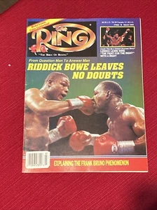 The Ring Magazine Riddick Bowe Lennox Lewis Frank Bruno - March 1993 - Imagen 1 de 2