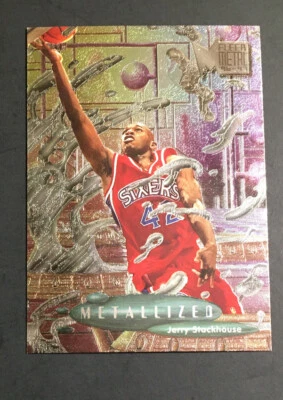 1996-97 Fleer Metalized Jerry Stackhouse Mint - Image 1 of 2