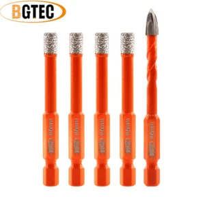 5 pz/set 6 mm punte diamantate attacco rapido taglio seghetto per porcellana ceramica - Foto 1 di 11