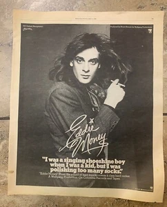Eddie Money 1978 álbum de grabación anuncio de revista vintage póster anuncio 10x13 - Imagen 1 de 2