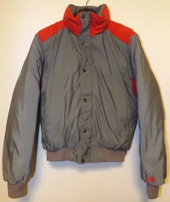 The North Face Jacket Mens Large Grey Red Goose Down Puffer Warm Vintage 90s 80s - Image 1 of 4
