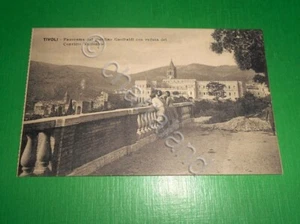 Cartolina Tivoli - Panorama dal giardino Garibaldi con veduta del Convitto 1920. - Foto 1 di 1
