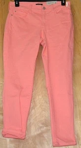NYDJ ALINA Size 8 OR 10 NWT Convertible Ankle Color Orange Sherbet Jeans - Picture 1 of 4