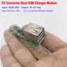Dual USB DC-DC Buck Step Down Converter 6V-20V 12V To 5V 3A Phone Charger Module