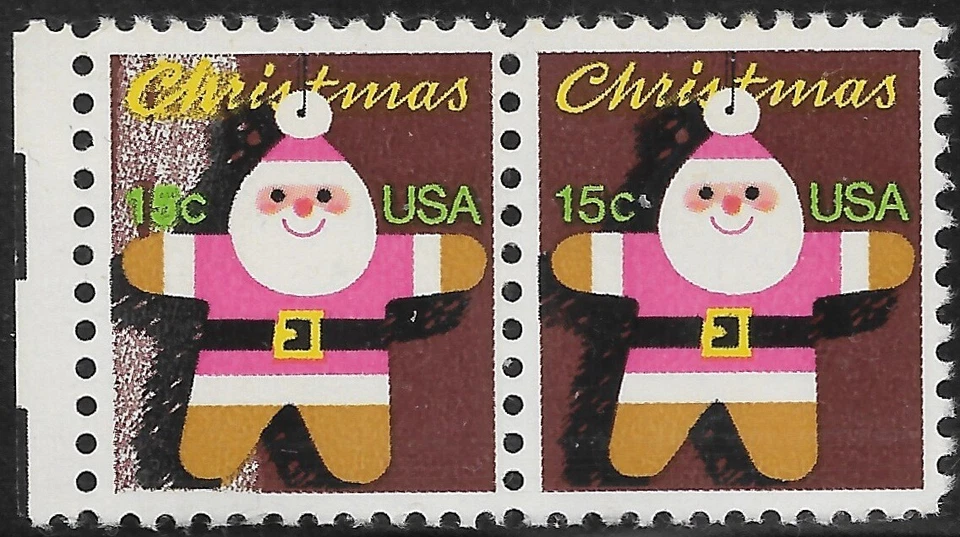 1800 15 Cent Christmas Brown Underinked At Left - Image 1 of 1