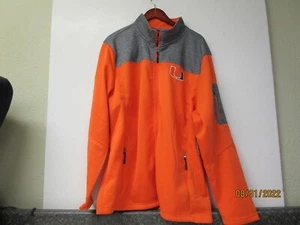 NCAA Miami Hurricanes Mens Colosseum Third Wheel  Full Zip Jacket - NWT - Picture 1 of 8