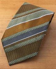 Countess Mara Multi Color Striped Mens 100% Silk Necktie Tie