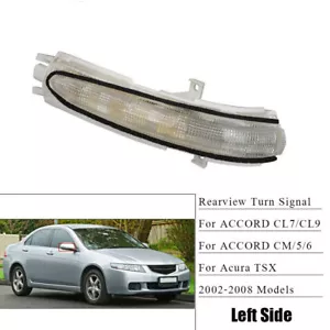Luz de señal de giro del espejo retrovisor izquierdo apta para Honda Accord Acura TSX 2004-2008 - Imagen 1 de 7