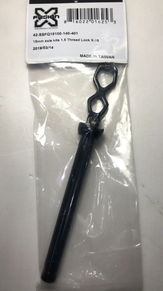 Eje XFusion LockX 15 mm 1,5 mm roscas barrido/inclinación/traza/mcqueen/deslizamiento/terciopelo Foto 1 de 3