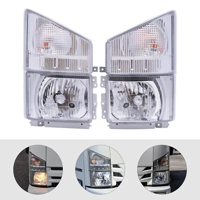 Pair Headlight & Corner Lamp For ISUZU NPR NPR-HD NQR NRR 2008-2020 Left+Right Foto 1 de 4