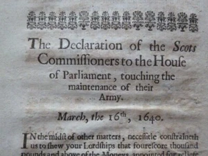 Civil War Four speeches in Parliament 16 th Mar 1640 - Picture 1 of 5