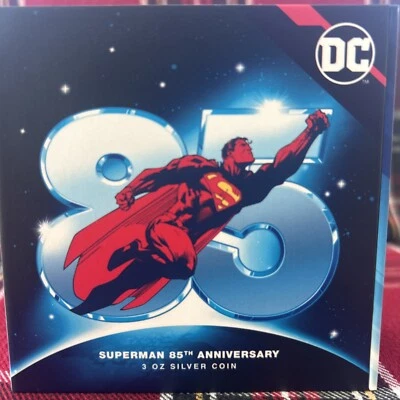 Plata 3oz - SUPERMAN™ 85 aniversario 🔴1 de 1.938🔴 DC Comics - Niue Comix Foto 1 de 4