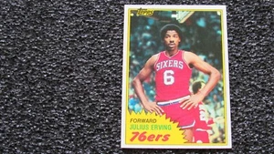 Julius Erving (Dr. J) 1981-82 Topps Basketball Card #30 Philadelphia 76ers (A) - Bild 1 von 9