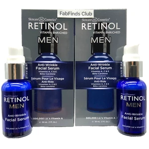2X Retinol Men’s Anti Wrinkle Facial Serum-Smooth Wrinkles, Reduce Lines New - Picture 1 of 12