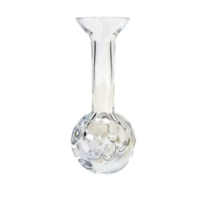 Vtg Reijmyre Clear Glass Vase Bubble Hand Blown Swedish Crystal Art Glass 6.5" - Picture 1 of 9