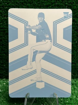 2023 Panini Chronicles Vertex Hunter Brown RC #24 Cyan Printing Plate 1/1 - Image 1 of 2