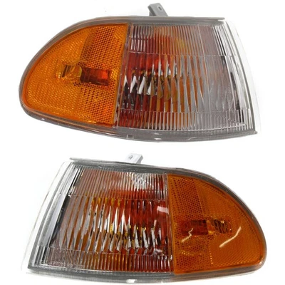 Juego de 2 luces de esquina para Honda Civic Sedán 92-95 LH RH incandescentes con bombillas Foto 1 de 4