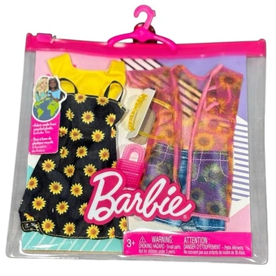Barbie Doll Fashion Pack - Dress Top Shorts & Accessories NEW - Image 1 of 4