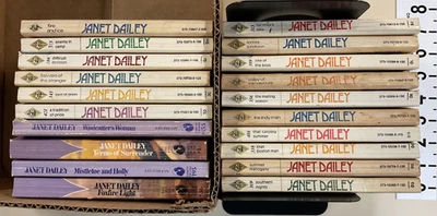 Janet Dailey PB Lot of 20 Valley of the Vapours, The Indy Man, Southern Nights Foto 1 de 4