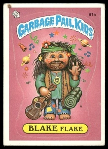 1986 Topps Garbage Pail Kids Series 3 #91a Blake Flake No Copyright Pen Mark - Picture 1 of 2