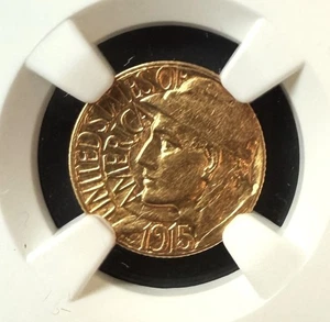 1915 S $1 Gold Panama Pacific Exposition Commemorative - NGC AU55 - Picture 1 of 4