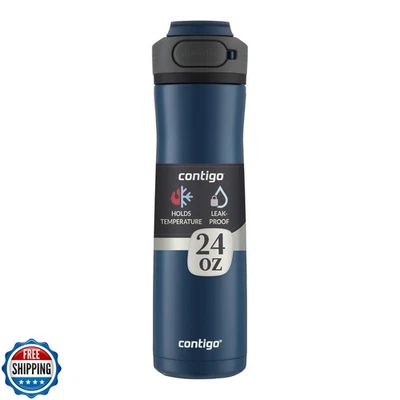 Contigo Cortland Chill 2.0 Blueberry Stainless Steel Water Bottle Vacuum-Insu - Image 1 of 4