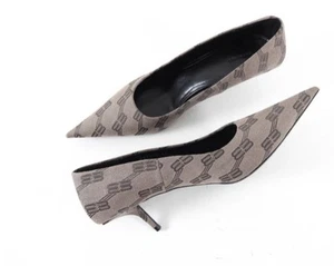 NEW IN BOX BALENCIAGA JACQUARD MONOGRAM KNIFE PUMPS 41 - Picture 1 of 7