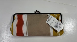 Marimekko "Silmälasikukkaro" Coin Purse / glasses case Fall Colors, striped - Picture 1 of 3